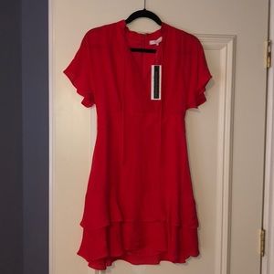 Parker red mini dress